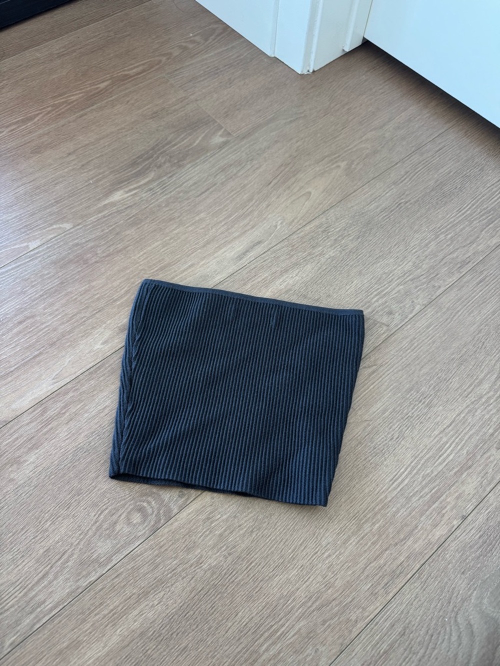 Babaton Navy Ribbed Tube Top - Picture 3 of 3